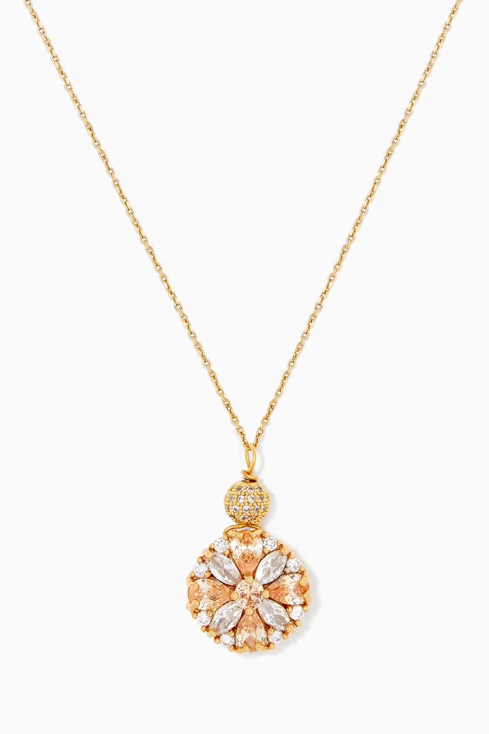 

Dahlia Pendant Necklace, Gold