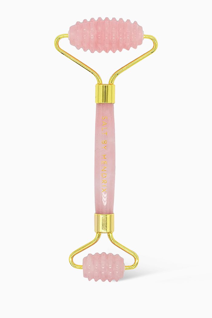 

Textured Rose Quartz Face Roller, Multicolour