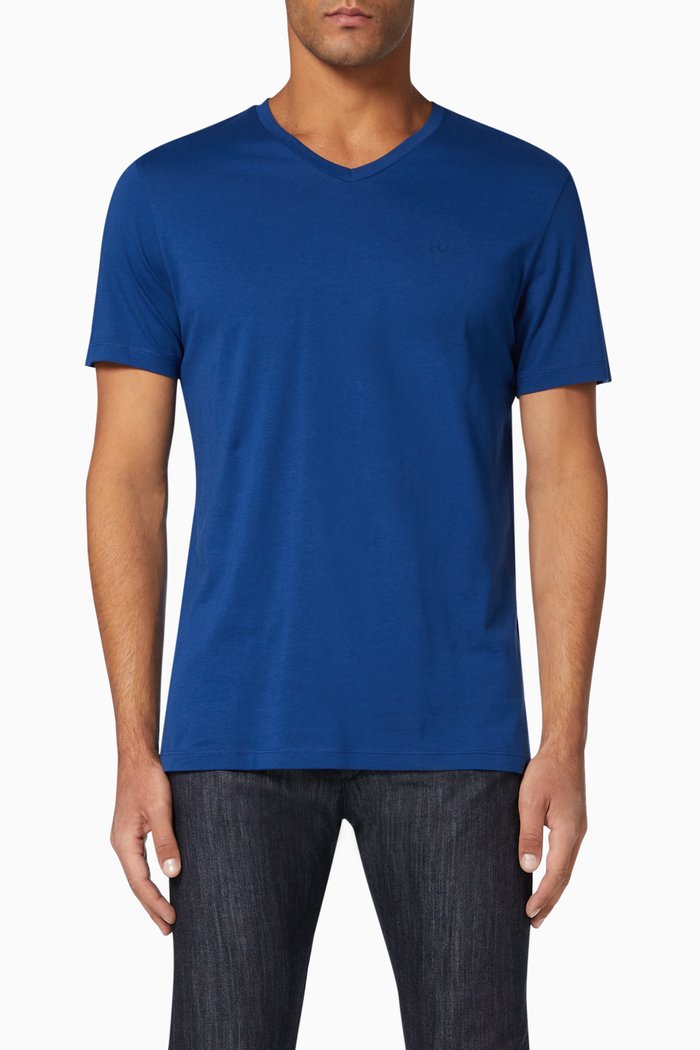 

Canistro Yard-Dyed Cotton T-Shirt, Blue