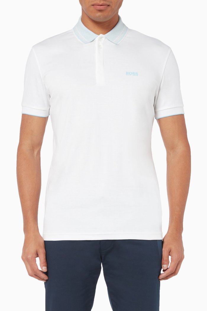 

Paddy Contrast Trim Polo T-Shirt, White