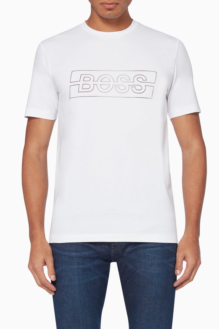 

Metallic Logo Jersey T-Shirt, White