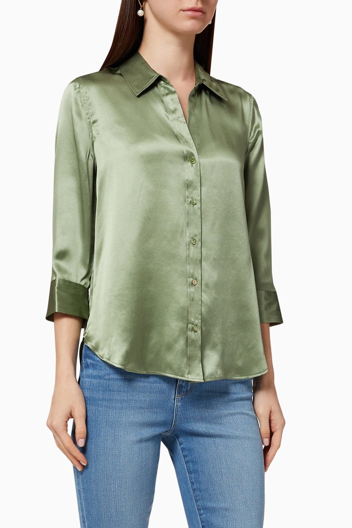 

Dani Silk Blouse, Green
