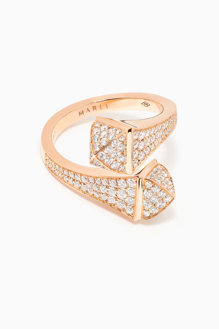 

Cleo Diamond Statement Ring in 18kt Rose Gold
