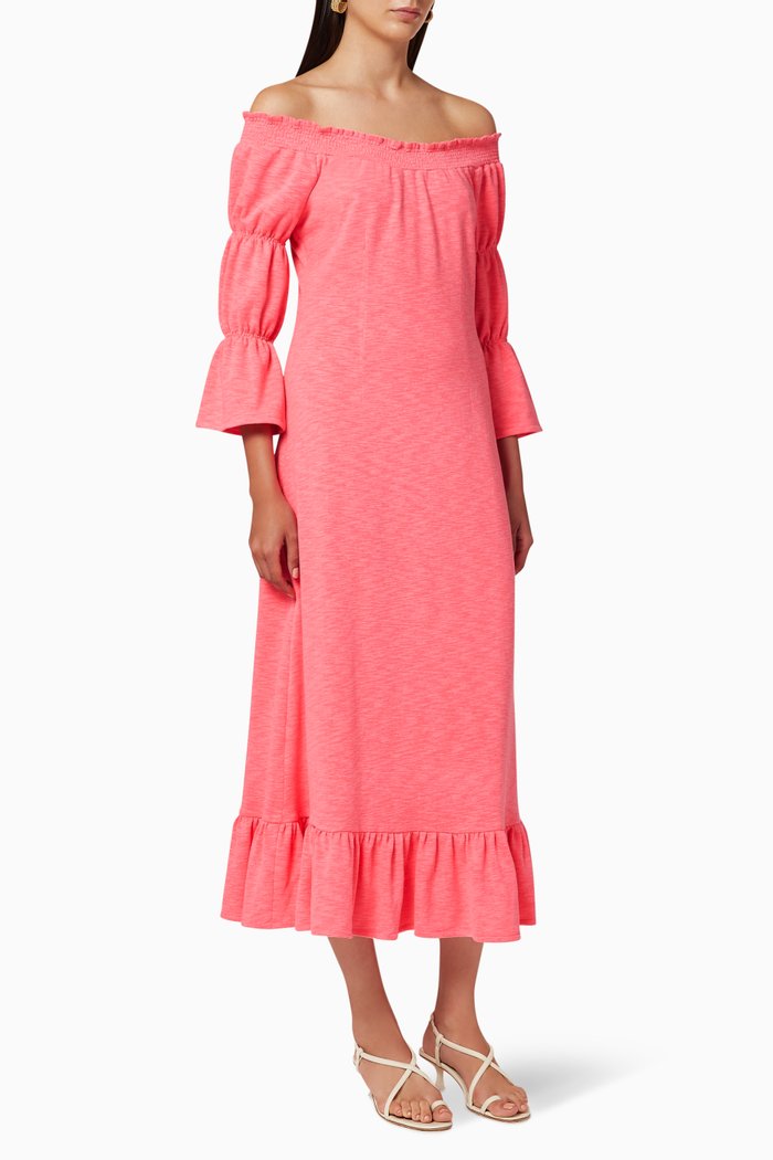 

Sugar Puff Jersey Dress, Pink