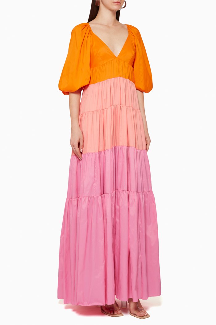 

Meadow Colour-Block Maxi Dress, Multicolour