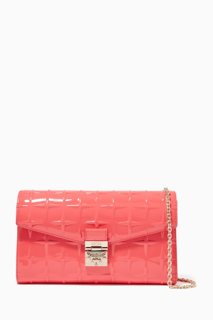 

Millie Patent Leather Cross-Body Bag, Pink