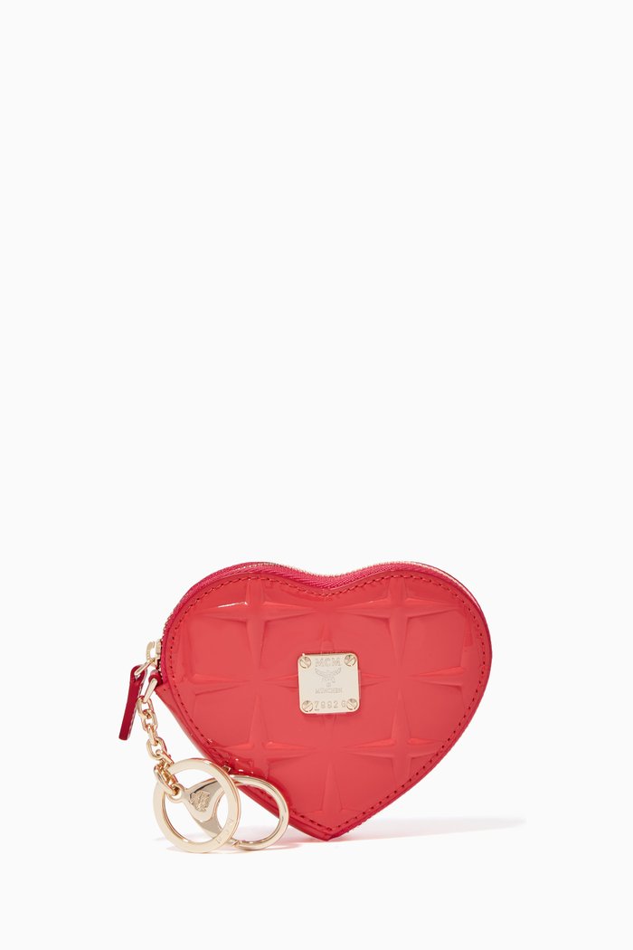 

Heart Coin Pouch Charm, Pink