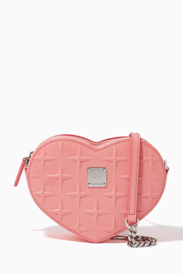 

Patricia Heart Cross-Body Bag, Pink