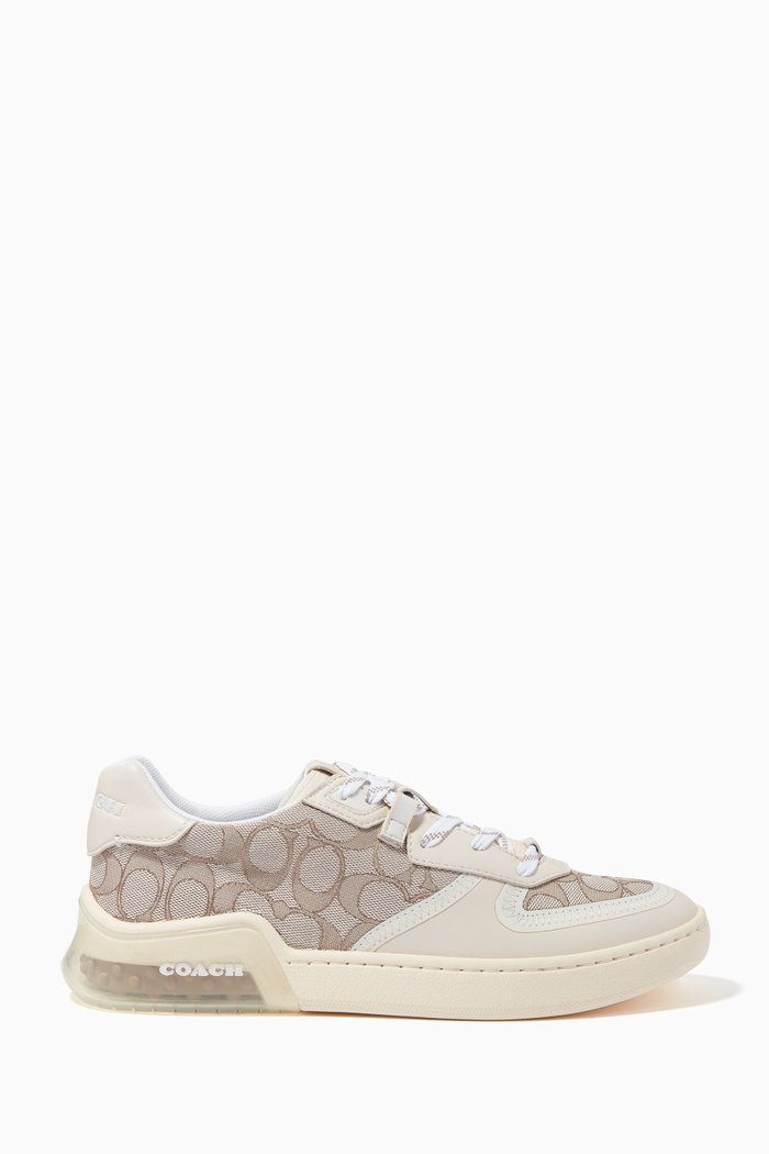 

CitySole Court Sneakers in Signature Jacquard, Grey