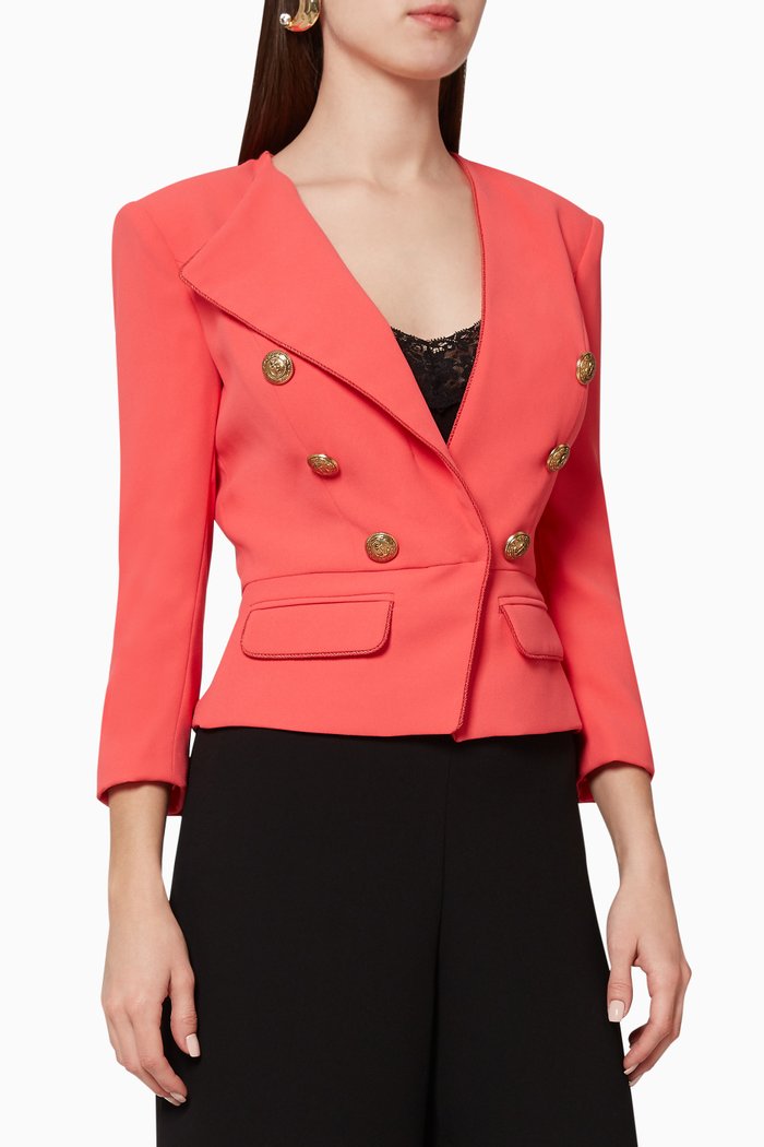 

Buttoned Short Jacket, Orange