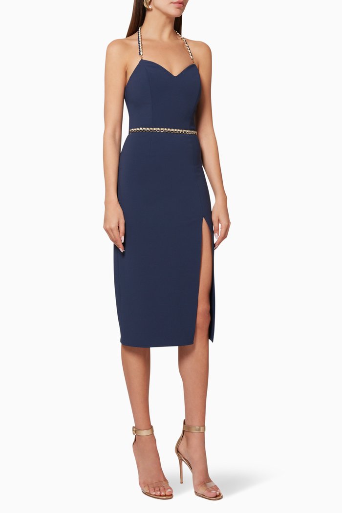 

Sleeveless Pencil Dress, Blue