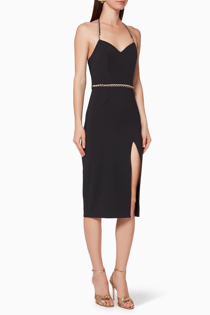 Sleeveless Pencil Dress, Black
