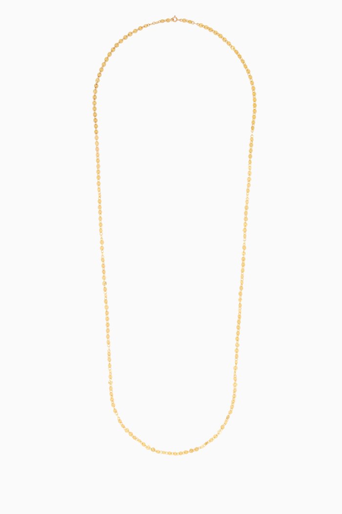 

Gold Hammered Coin Chain Necklace