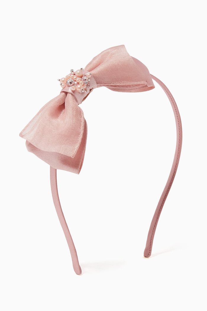 Dreamer Bow Headband, Pink