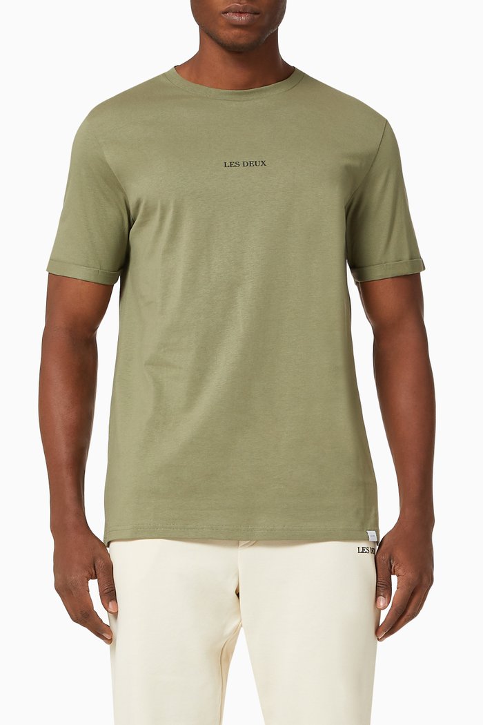 Lens T-shirt in Cotton, Neutral
