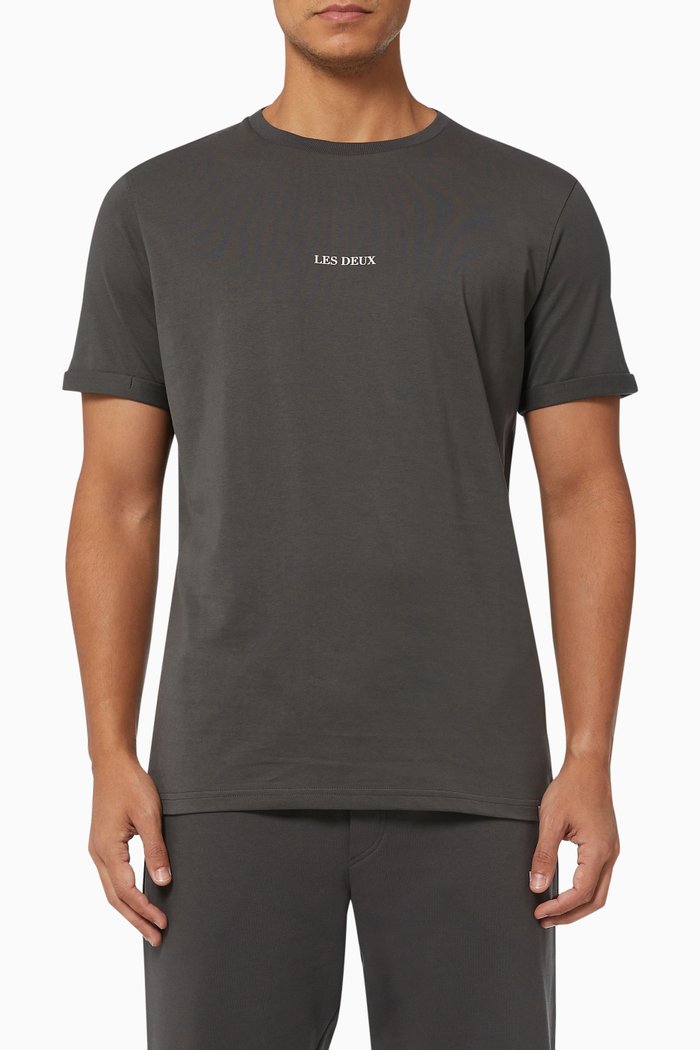 

Lens T-shirt in Cotton, Grey