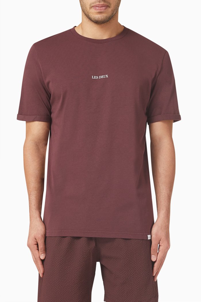 

Lens Logo T-shirt in Cotton, Red