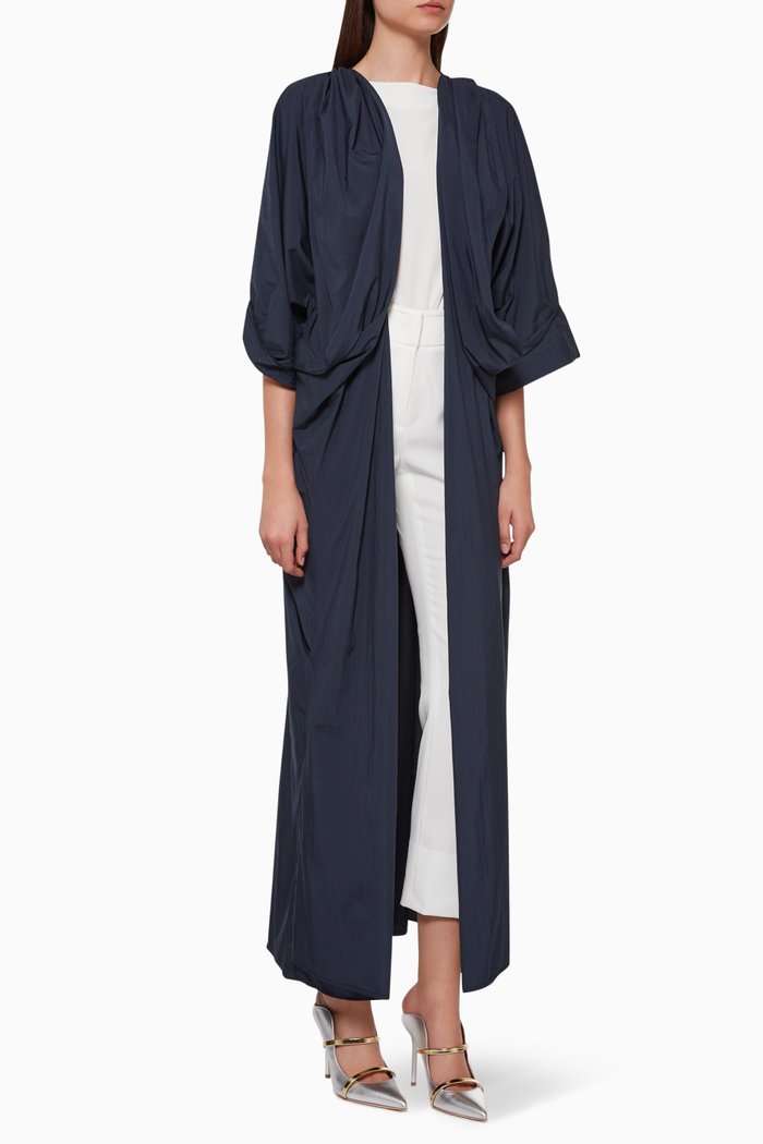 

Open Front Abaya, Blue