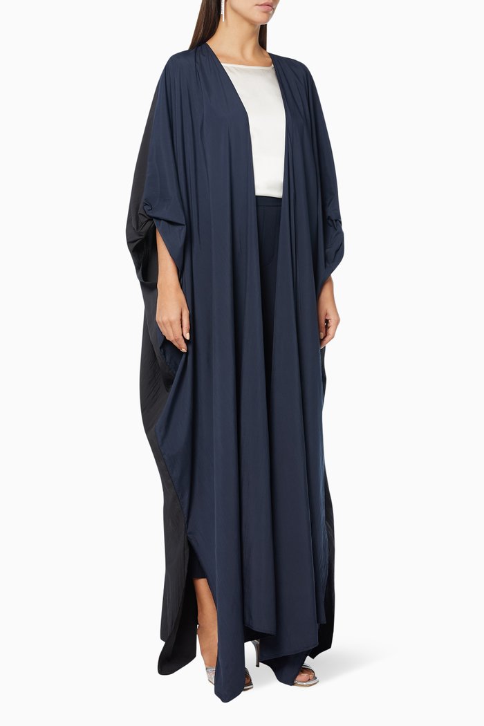 Colour-Block Abaya, Black