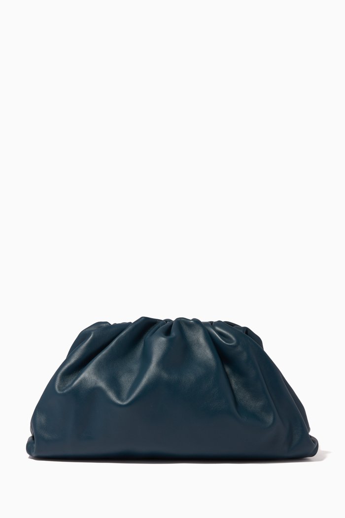 

The Pouch Calf Leather Clutch, Blue