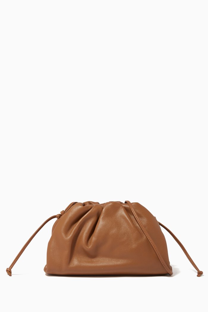 

The Pouch 20 Shiny Leather Bag, Brown