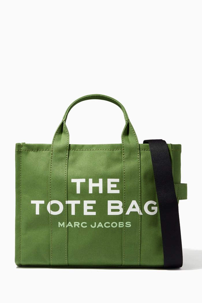 

Small Traveler Tote Bag in Canvas, Green