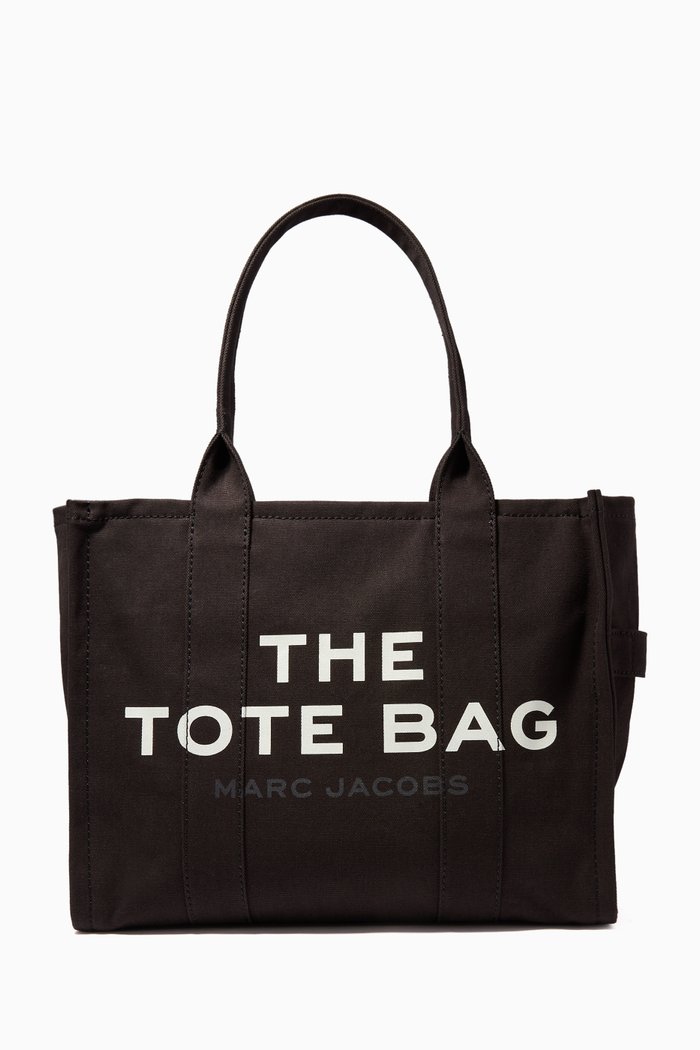 

The Traveler Tote Bag in Canvas, Black