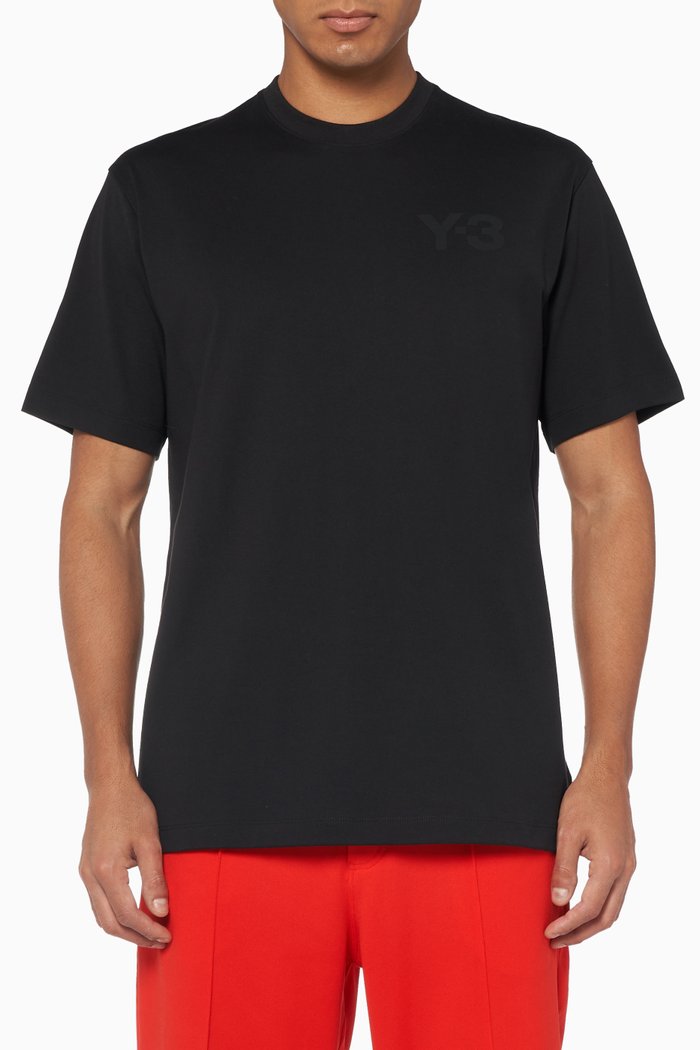 

Logo Print Cotton T-Shirt, Black