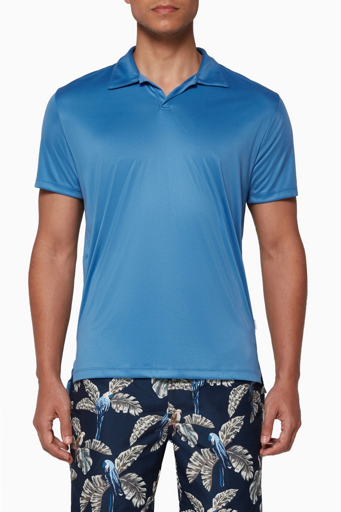 

Swim Polo Shirt, Blue