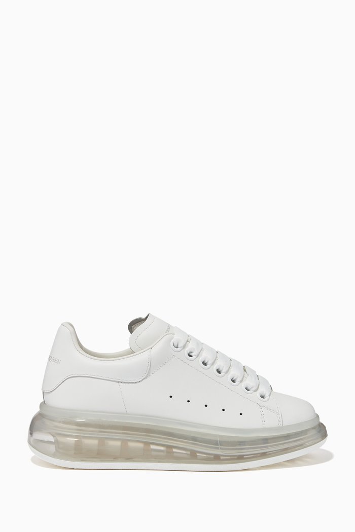 

Oversized Leather Sneakers, White