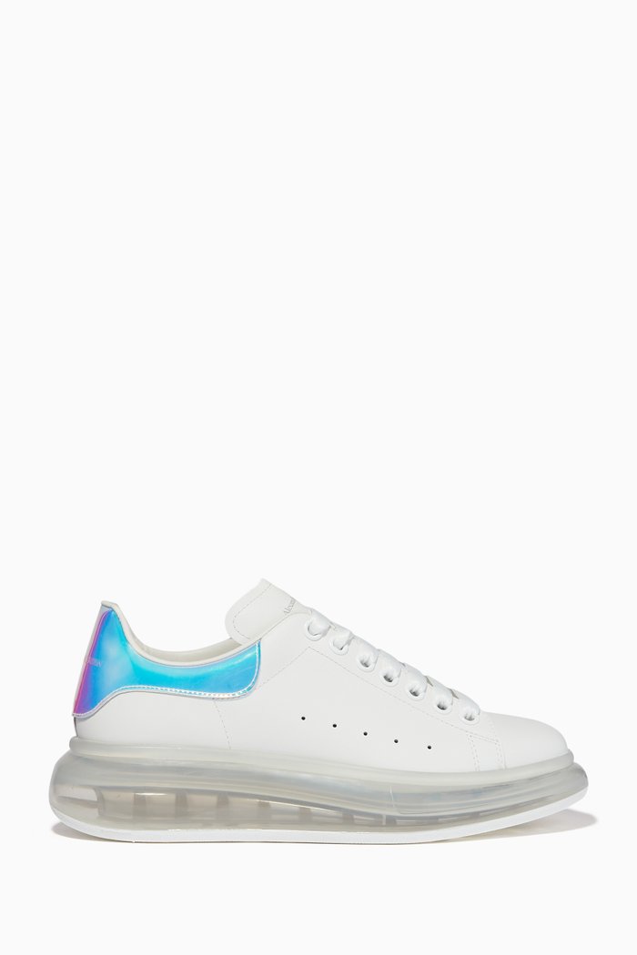

Oversized Leather Sneakers, Blue