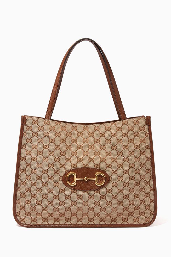 

Medium 1955 Horsebit Tote Bag, Brown