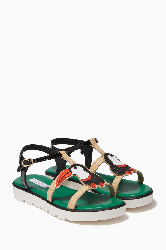 

Tucano Patch T-Strap Sandals, Multicolour