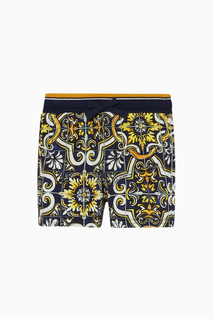 

Maioliche Print Bermuda Shorts, Multicolour