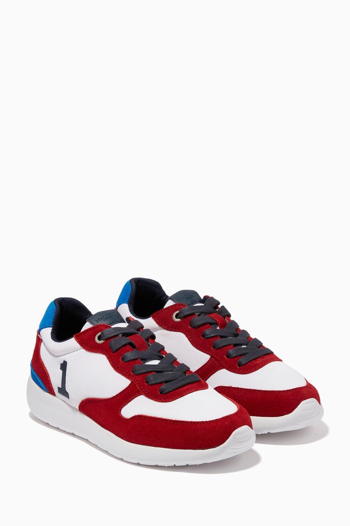 

Suede Leather Sneakers, Red