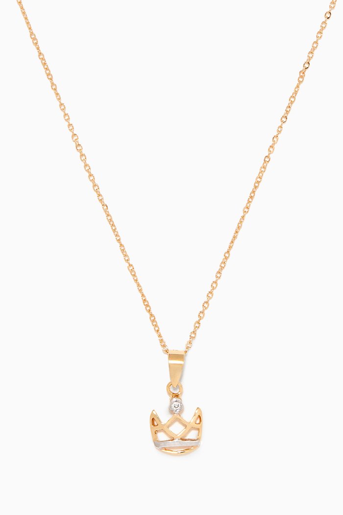 My Princess Diamond Pendant Necklace, Gold