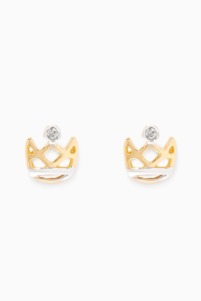 My Princess Diamond Earrings, Gold