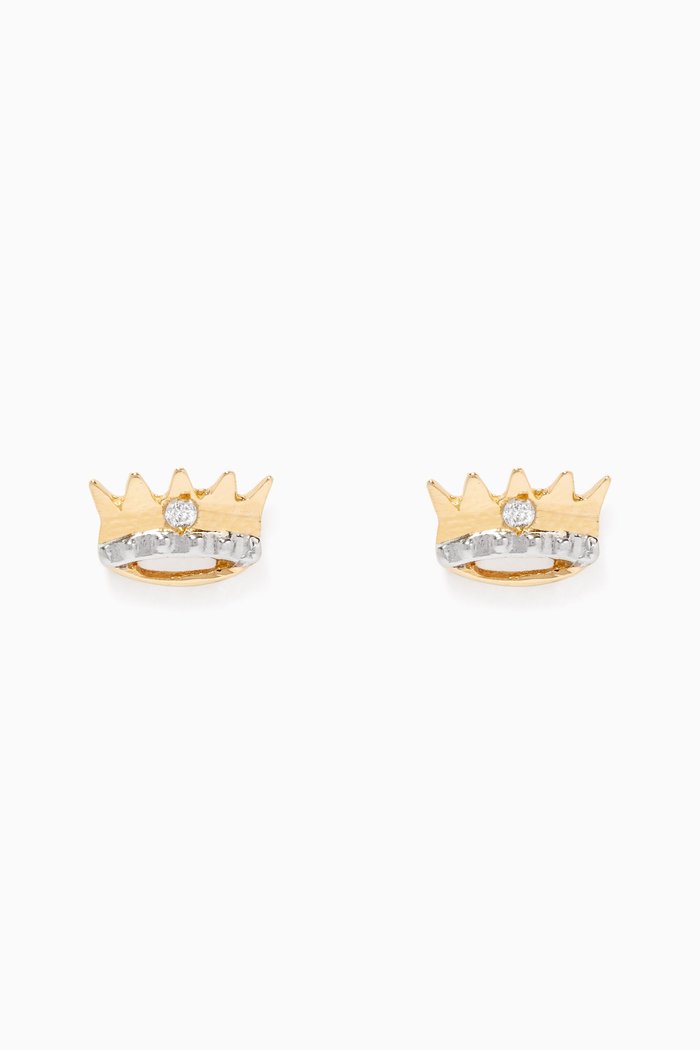 My Princess Diamond Earrings, Gold