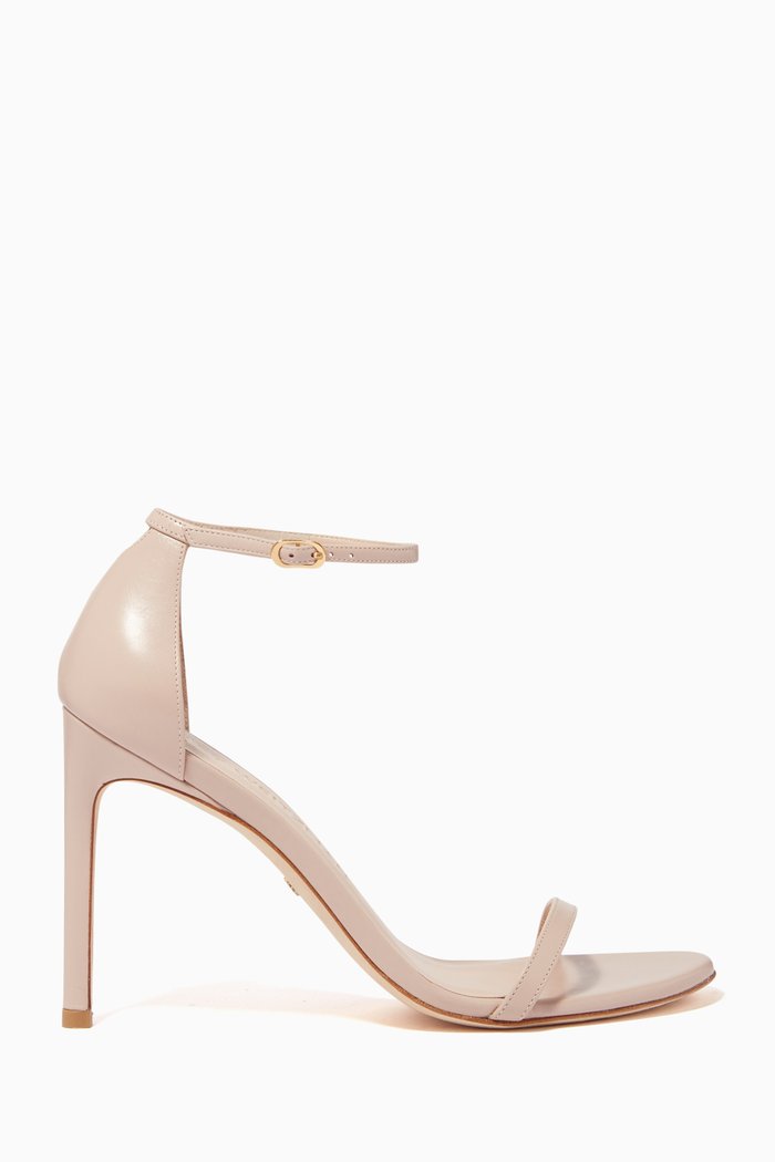 

NudistSong Calf Leather Sandals, Neutral