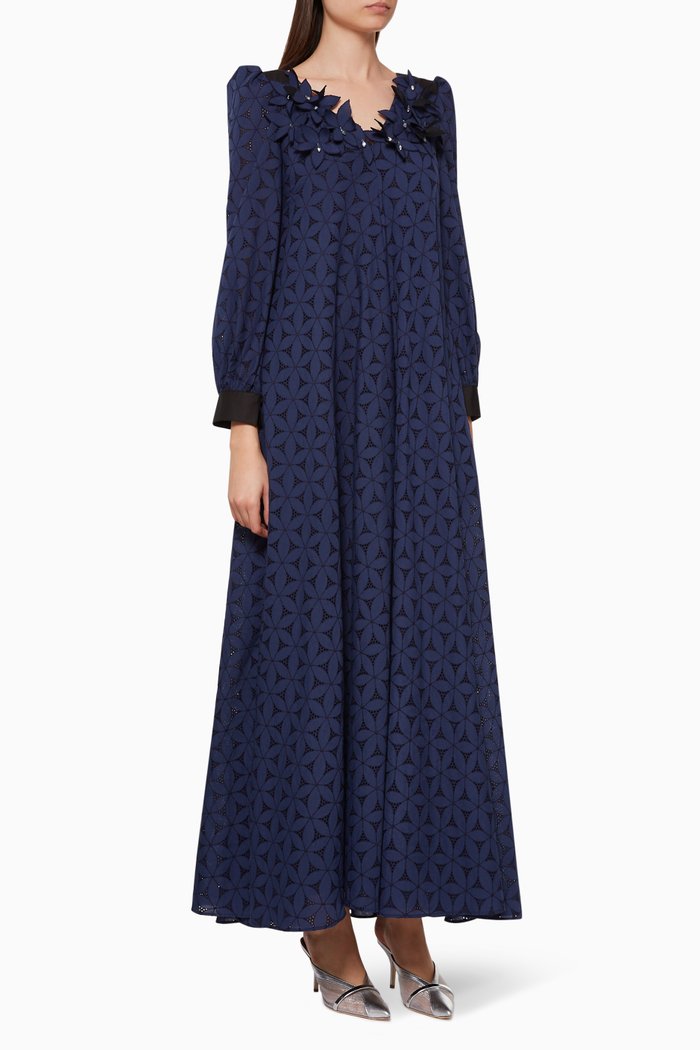 

Harper Floral Lace Dress, Blue