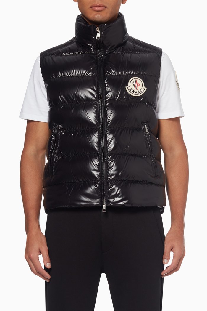 

1952 Awake Logo Parker Gilet, Black