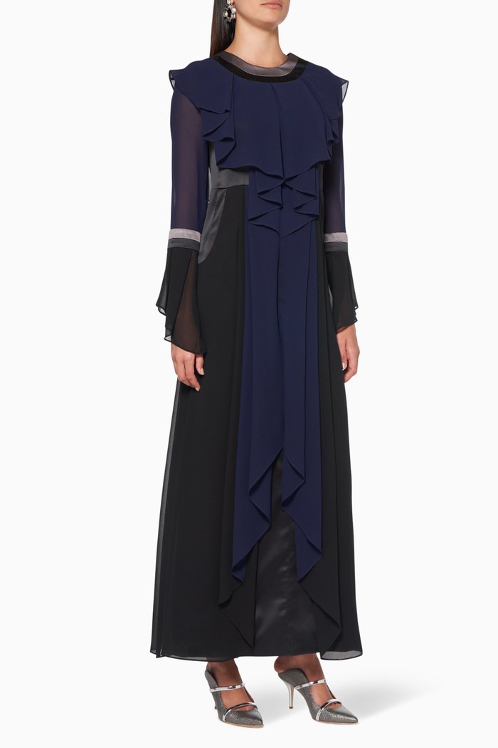

Long Sleeves Maxi Dress, Purple