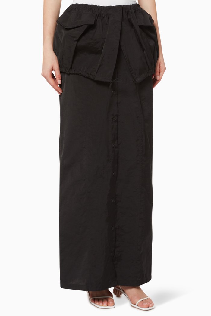 

La Jupe Cueillette Skirt, Black
