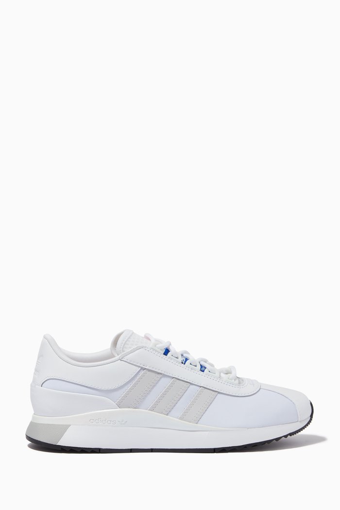 

SL Andridge Sneakers in Leather, Nylon & Suede, White