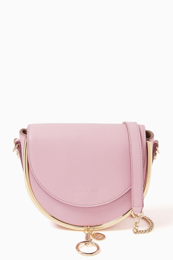 

Mara Small Crossbody Bag in Cowhide Leather, Purple
