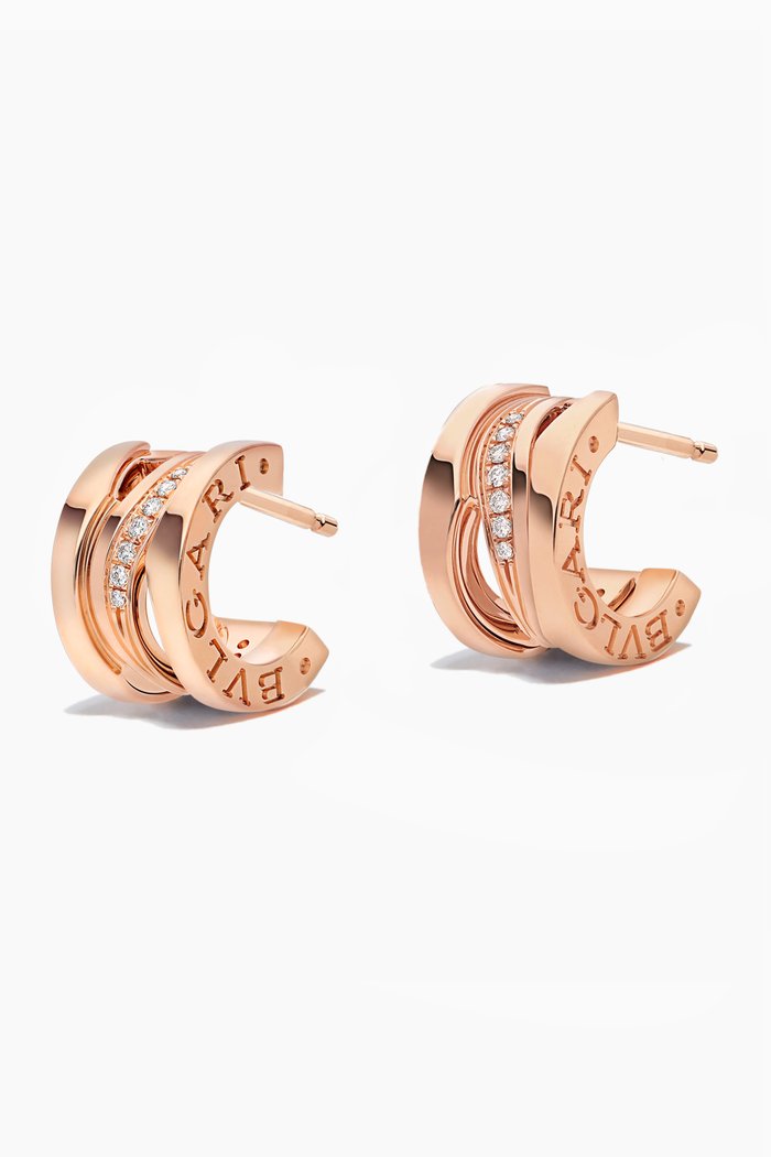 

B.zero1 Design Legend Diamond Earrings, Rose gold