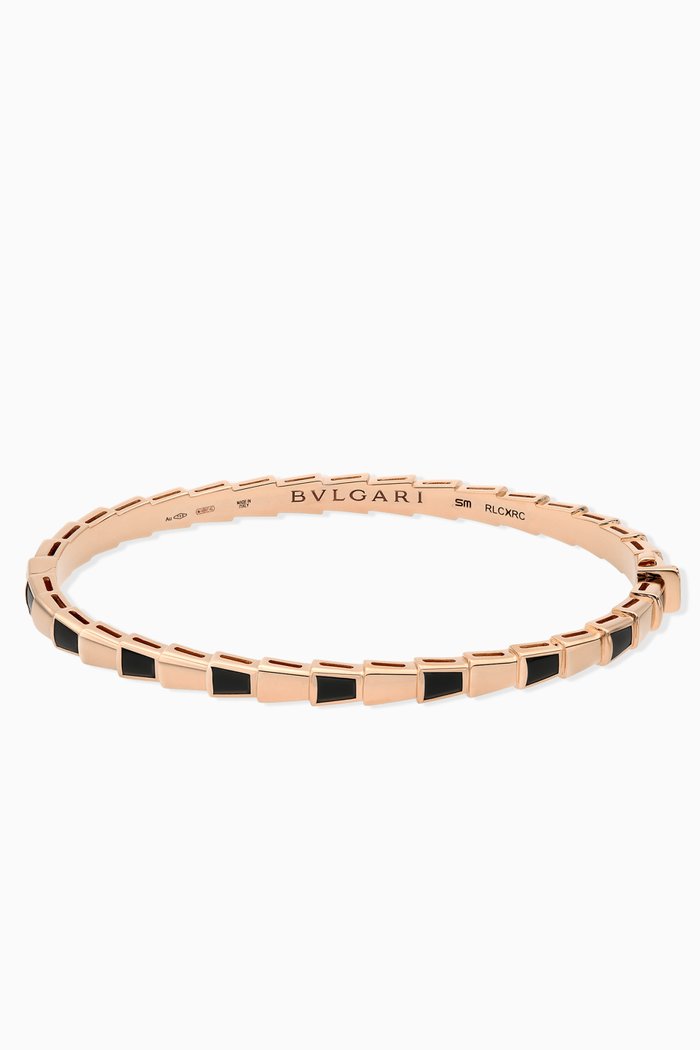 

Serpenti Viper Onyx Bracelet, Rose gold