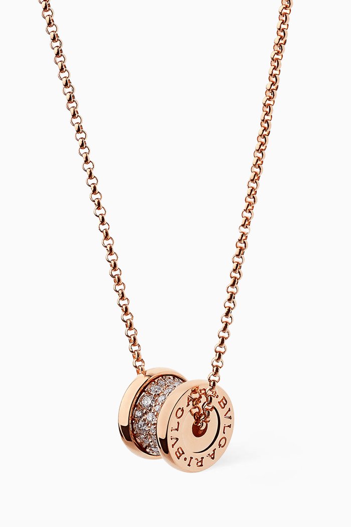 

B.zero1 Pavé Diamond Necklace, Rose gold