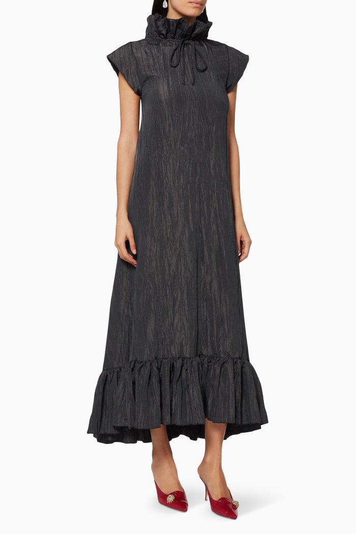 

Frill Detail Dress, Black