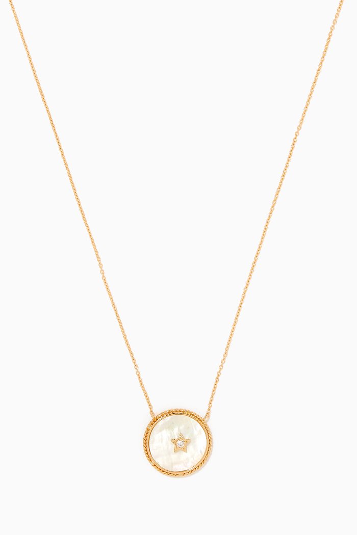 

Star Deera Mother Of Pearl Necklace, Yellow